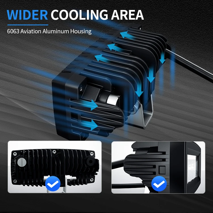 Aurora IP69K 4 Inch 20W Car LED Work Light Bar Spot Fog Lamp for Ford Ranger Spot Beam Everest Explorer Edge Of