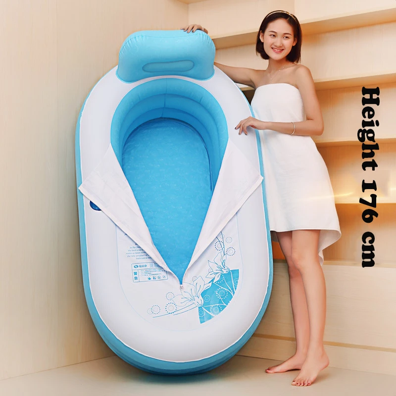 
Spa Tubs Inflatable Bathtub Excellent quality Hot Tubs with Electric Air Pump Inflator Folding Durable Adult Bath Tubs 