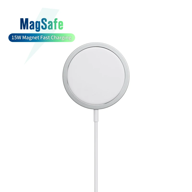 
15W Type C fast wireless magnetic mobile phone charger with magsafe for Iphone 12 