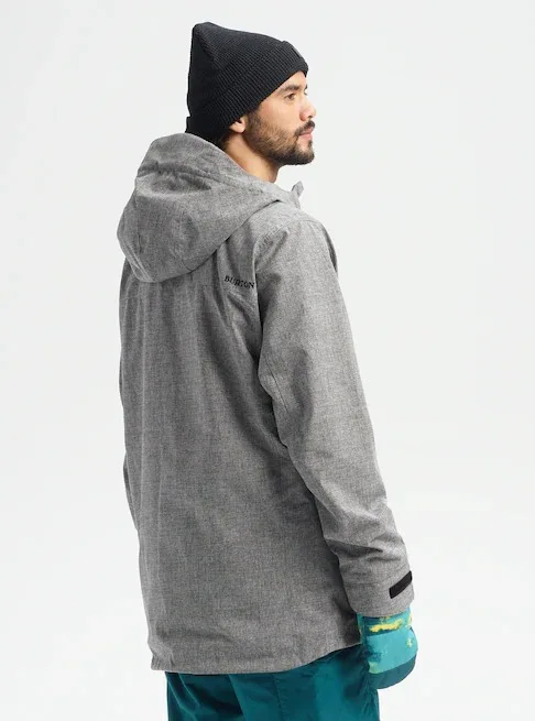 Oem Custom High Quality Light Gray Dryride Fabric Multi Pockets Men Winter Snow Ski Covert Jackets For Men