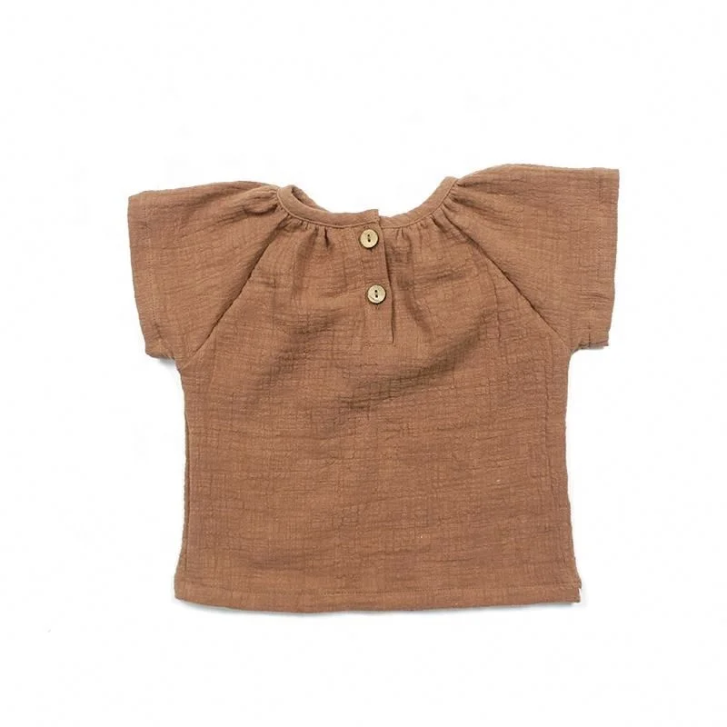 
Trendy Sale Girl Style Blouse Boutique Kids Casual Wear Clothing Button Design Shirt 