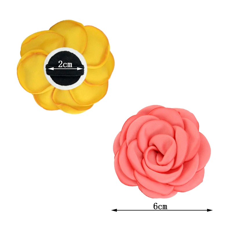 Wholesale 6cm Matt Satin Flower Burning Pet Bow Tie Flower Collars Pet Charms Flowers for Cat Puppy Collar Grooming Accessories