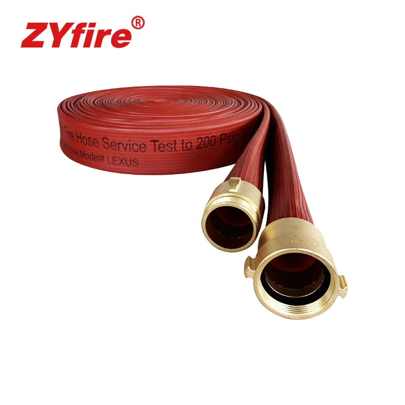 ZYfire Nitrile/TPR Tube, Thin Rib on Cover Increases Performance in Abrasion Resistance Nitrile Rubber Covered Hose