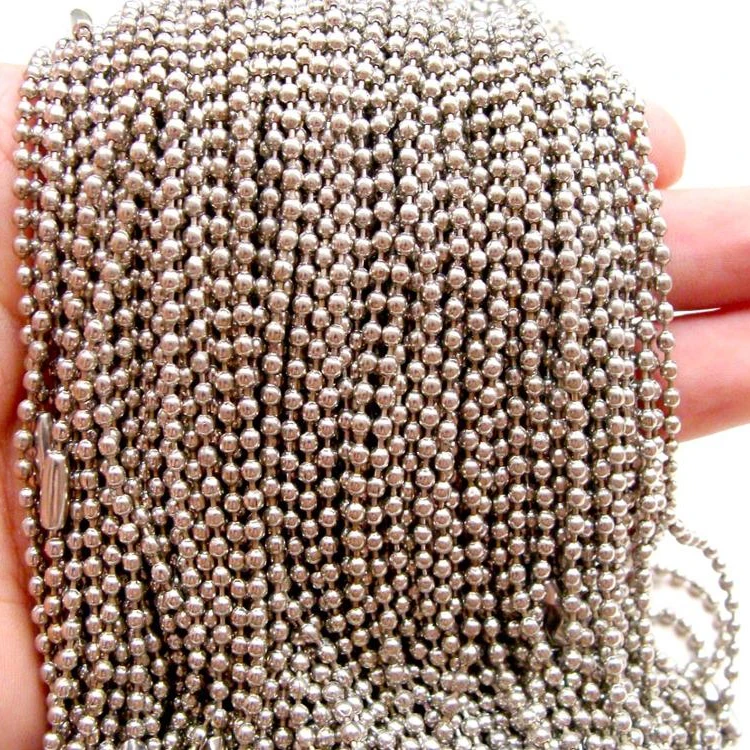 Wholesale gold stainless steel ball chain