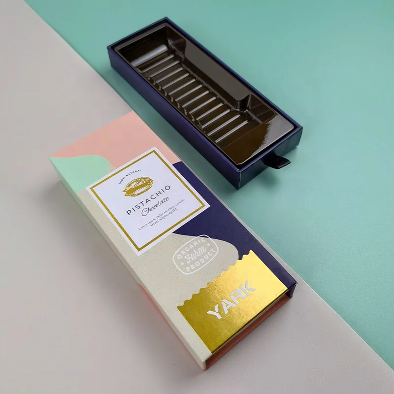 Custom chocolate bar branding packaging box child resistant box for chocolate bar