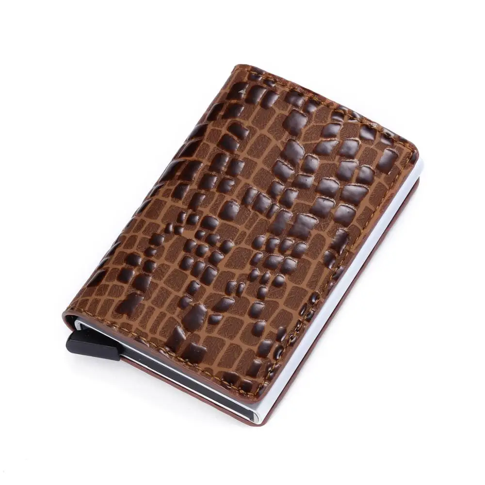 Slim Aluminum RFID Credit card Holder with integrated card pop-up Technology Secure your Credit Cards with Style