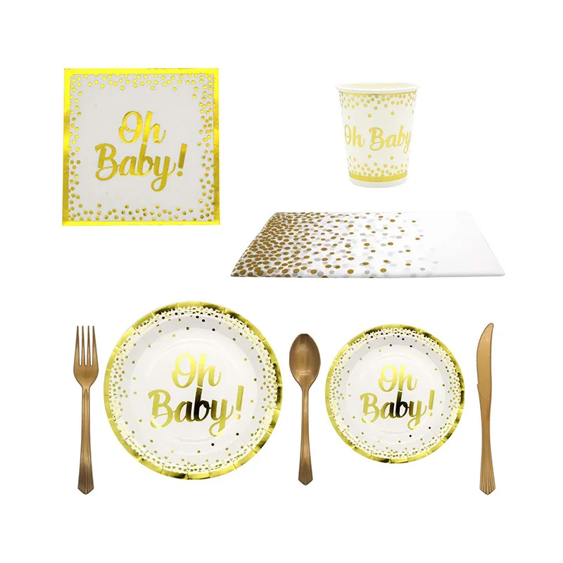 Классический деревенский чаепитие поставки бумажная тарелка блюдце для вечеринки в честь рождения ребенка день рождения 16 гостей столовые приборы купальных костюмов