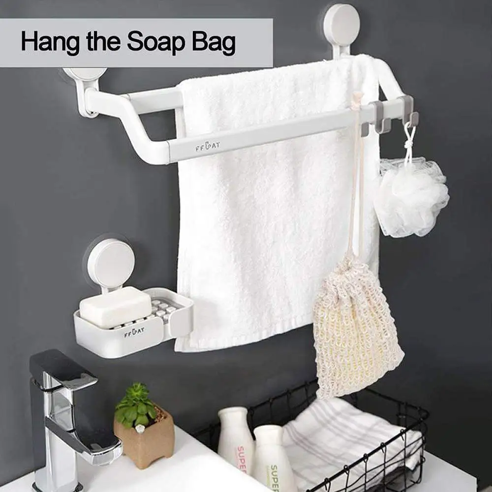 Eco-Friendly Jute Pouch Soap Saver for Foaming and Drying Natural Exfoliating Mesh Soap Bag