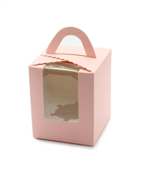High Quality Custom Logo and Size Colored bento cake box Paper Cake Packaging Box with Handle and Transparent Window