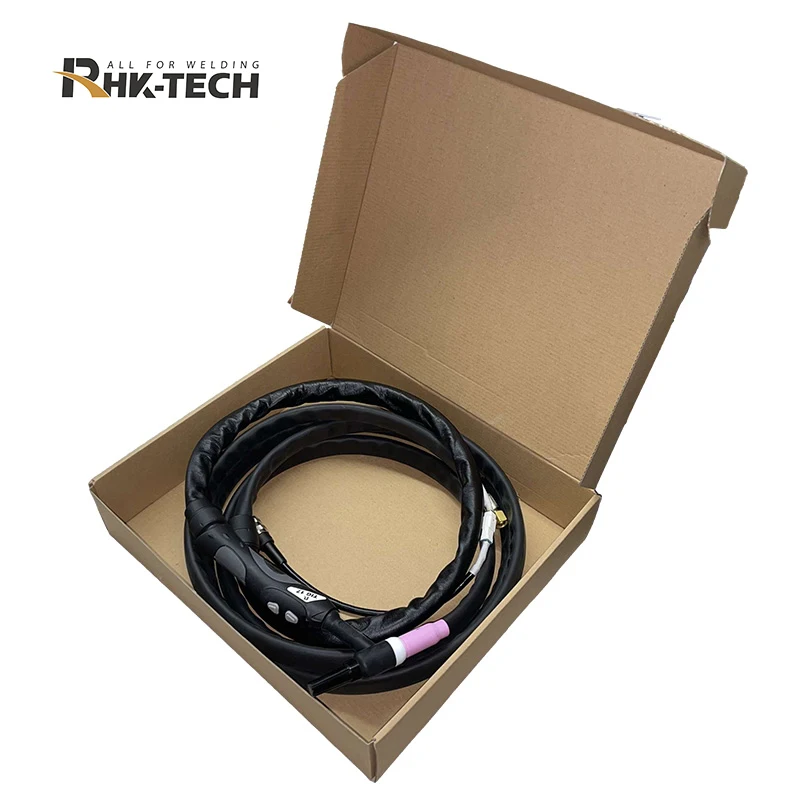 RHK Hot Sale Double Switches Gas Cooled  125A AC 140A DC TIG17 WP17 TIG Welding Torch with  Five-pins Socket