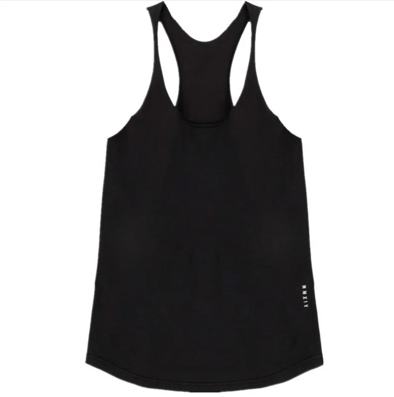 Жилет для фитнеса мужской, дышащий бесшовный тонкий эластичный спортивный топ I-образной формы, баскетбольный тренировочный костюм, футболка без рукавов