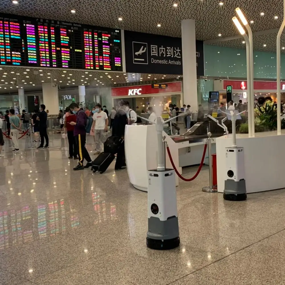 
Smart Disinfection Robot Public Fully Automatic Wheeled Spray Disinfection Robots 