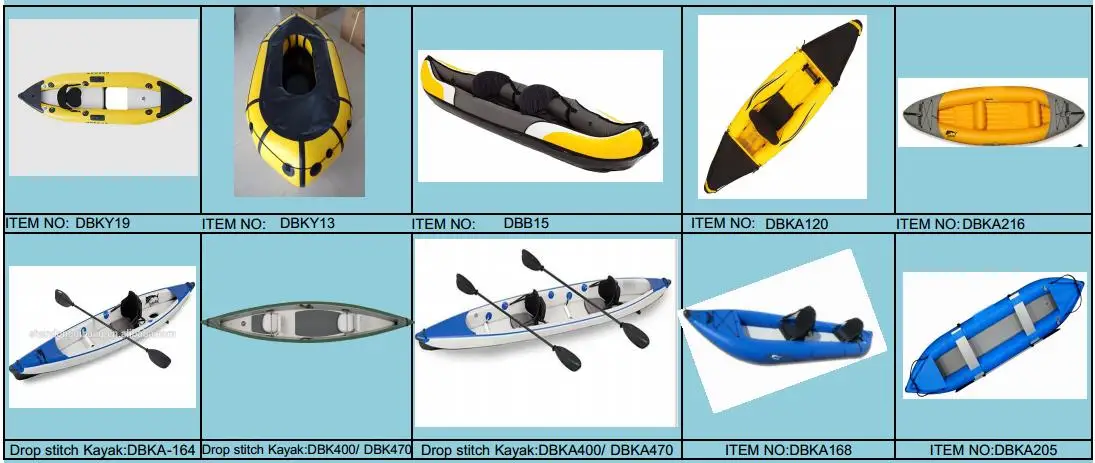 New Design OEM Customization Inflatable Kayak Boat Wholesale Cheap Professional CE Certified Kayak PVC Drop Stitch Fishing Kayak