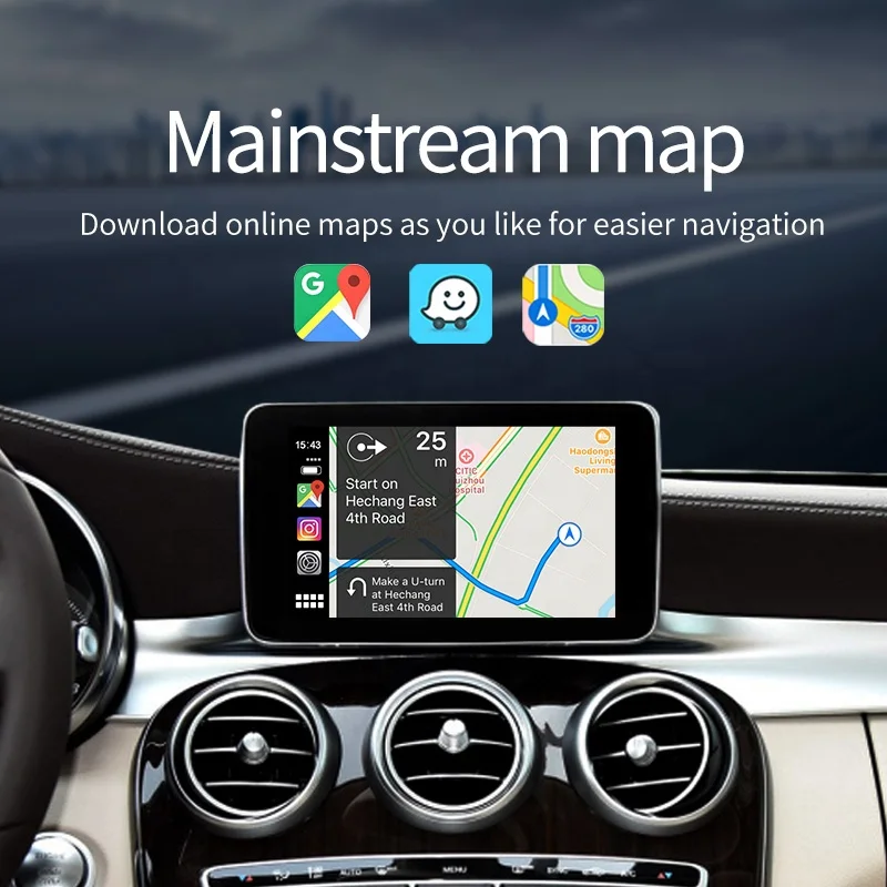 Apple Carplay Android авто мультимедиа lvds видео интерфейс для Mercedes W205 A/B/C/GLA/GLC 260/300 NTG 4 5 7