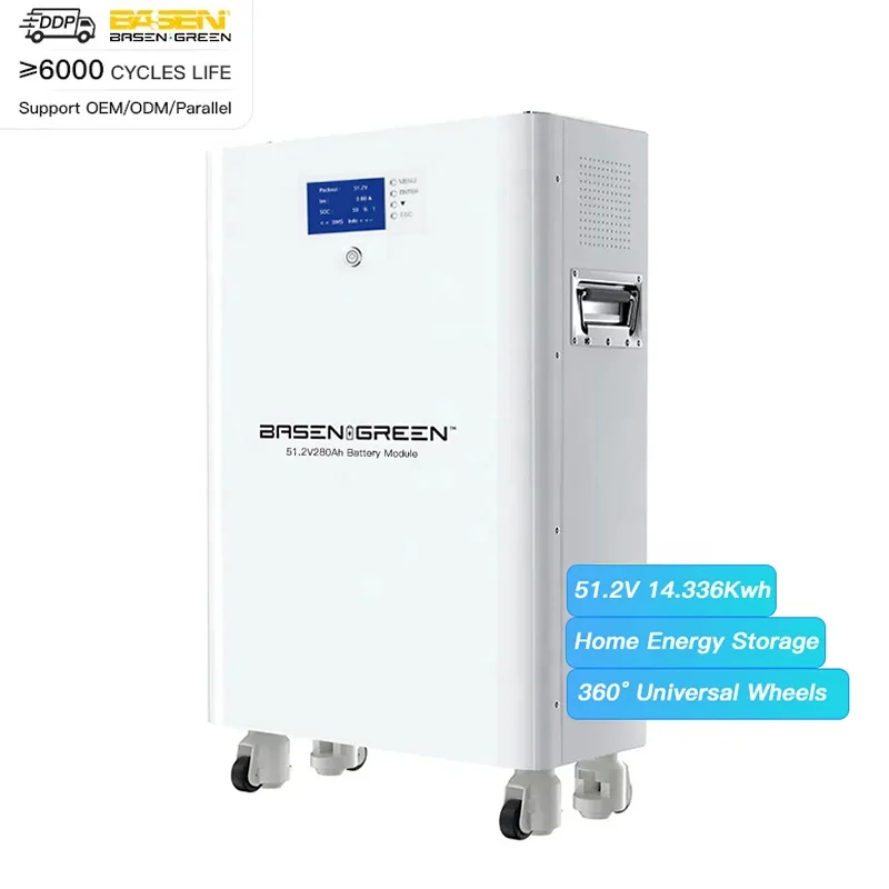 Домашняя система хранения энергии Basengreen солнечная батарея 48 В 200 А · ч 10 кВтч 15 51 2 280 300 литий-ионные аккумуляторы