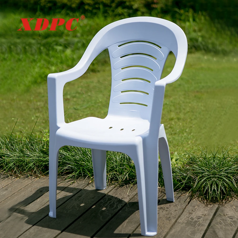 Modern luxury stackable plastic outdoor restaurant dining chair