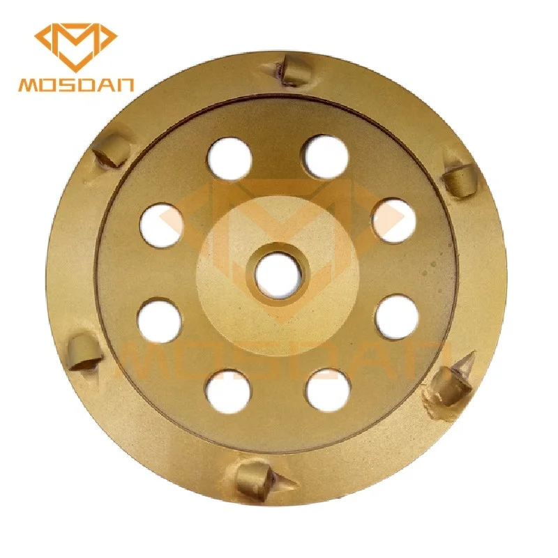 5 Inch 6x1/4 PCD Concrete Cup Grinding Wheel for Makita Metabao Grinders