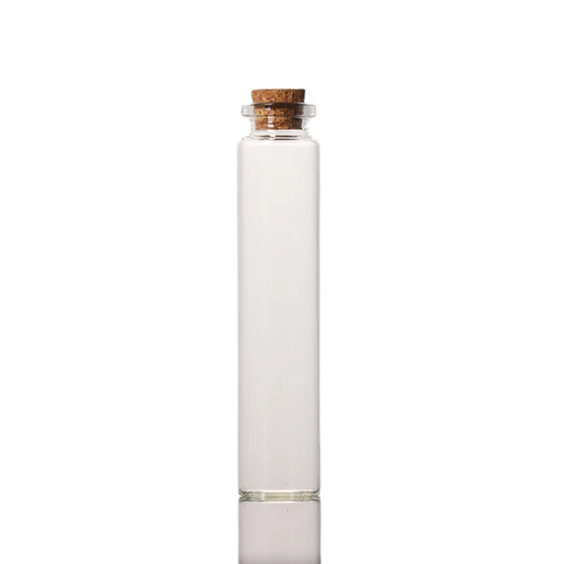 Manufacturer provides 22mm cork control bottles wishing bottles drifting glass transparent candy packaging fetal hair bottles