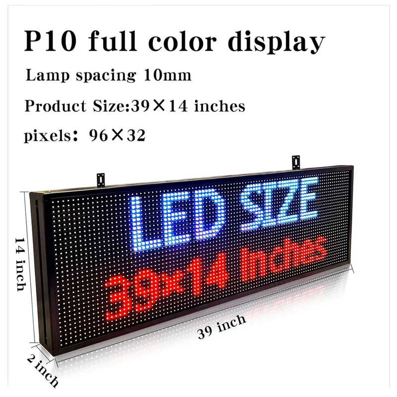 Bank Advertising Red Color Indoor Outdoor Module Led Digital Panel Board Scrolling Text P4 Rollable Led Light Smart Display Sign