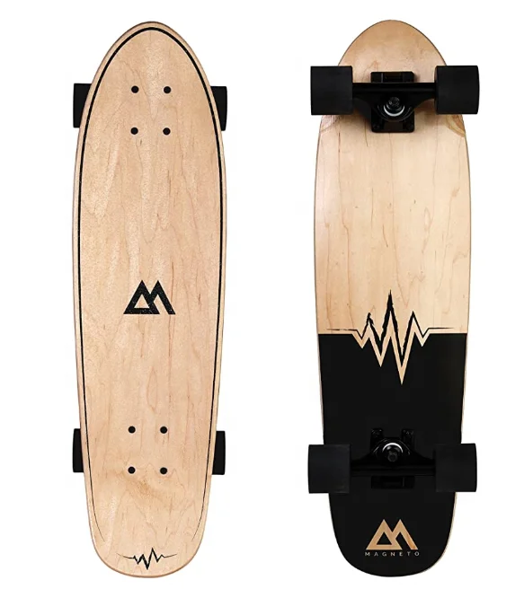 wooden skateboard Single kick retro 7laers  NE chinese maple wood