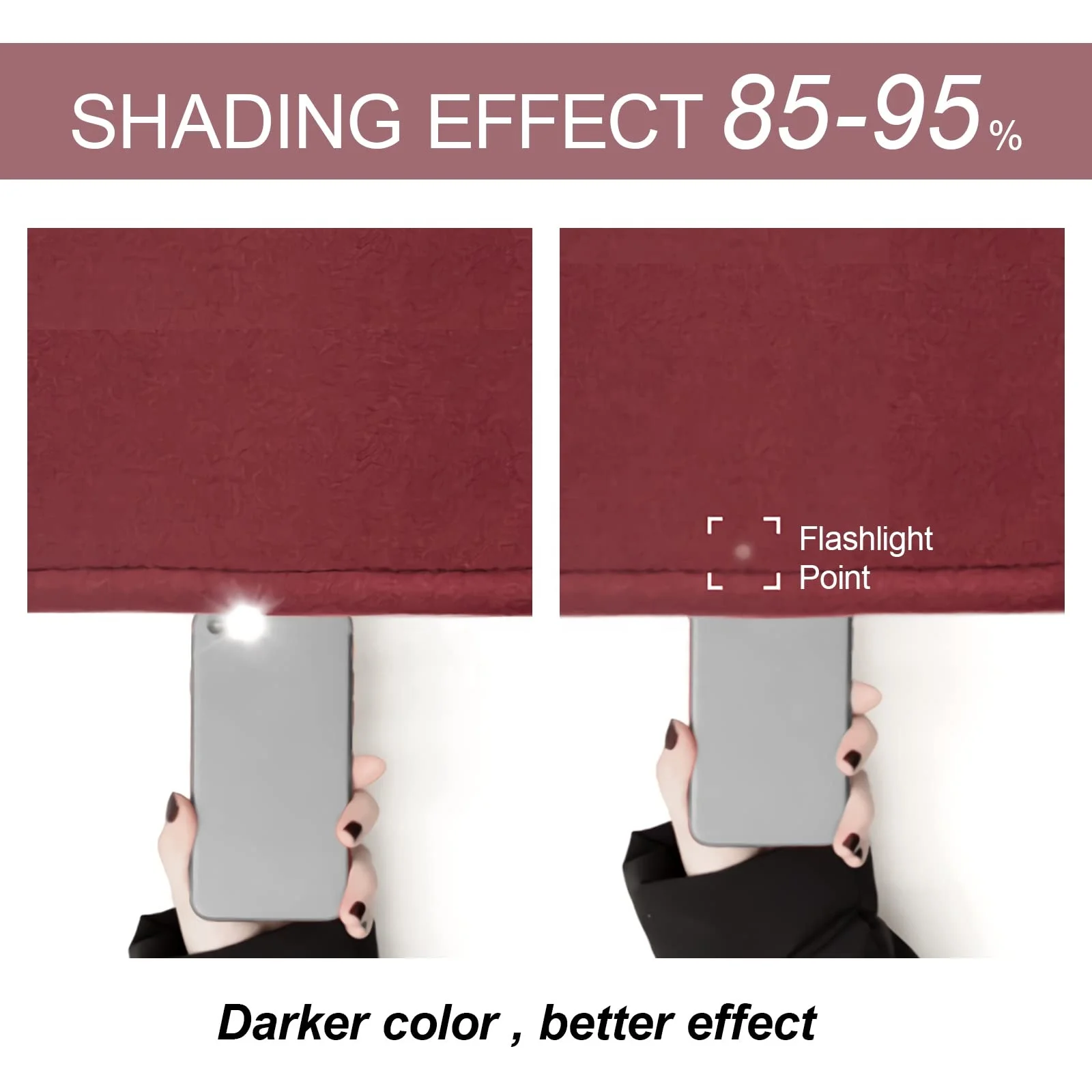 Bindi Wholesale Thermal Insulated Room Darkening Christmas Window Drapes Red Curtain For Bedroom