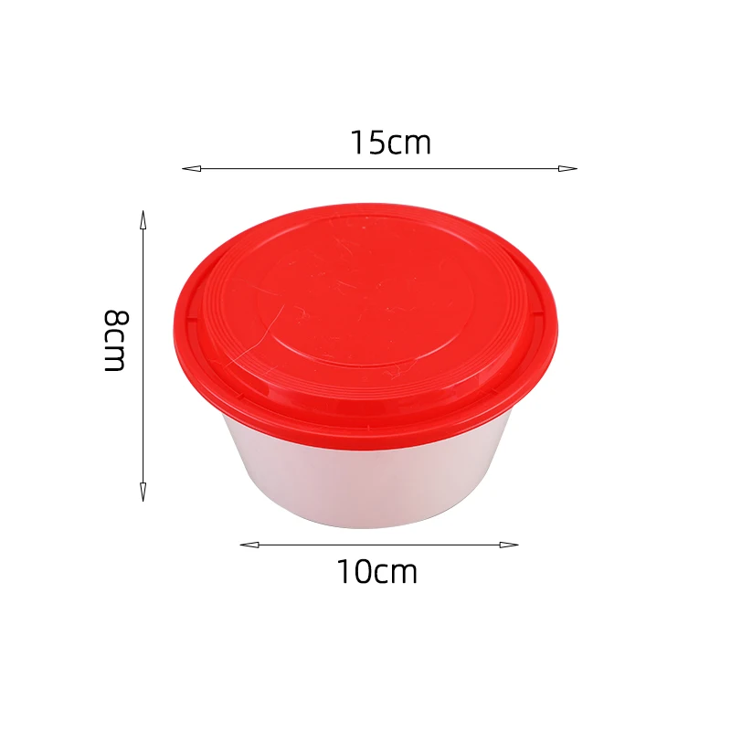 Reusable Plastic Airtight Deli Food Storage Containers with Lids Ideal for Soup Meal Prep BPA-Free Stackable