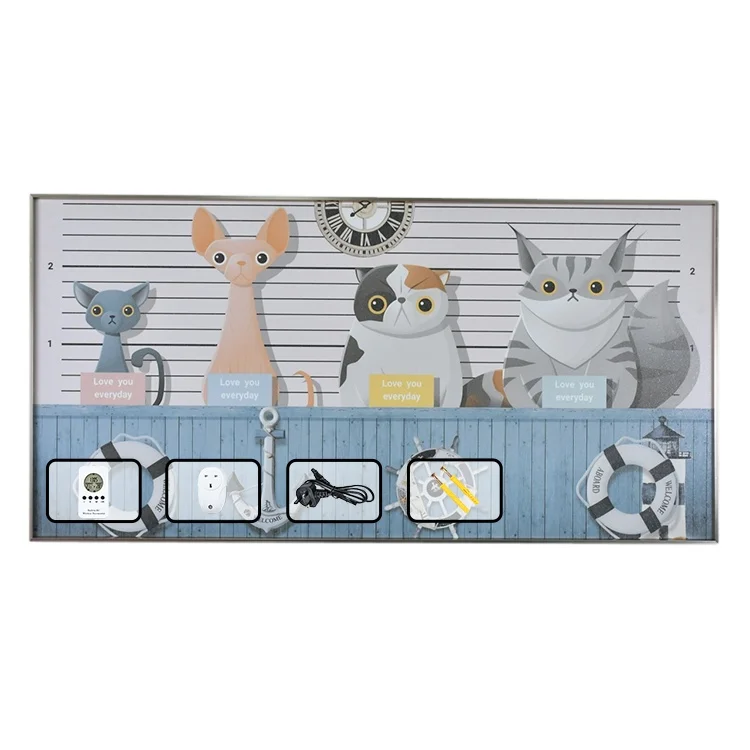 Портативный Электрический нагреватель Cerawarm, 500 Вт, Дальняя инфракрасная Водонепроницаемая керамическая декоративная декорация, легкая установка, Нагрев Панели