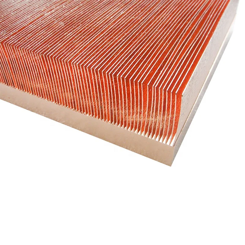 Skivin fin heat sink copper skived process fins heatsink fins for high power thermal solutions