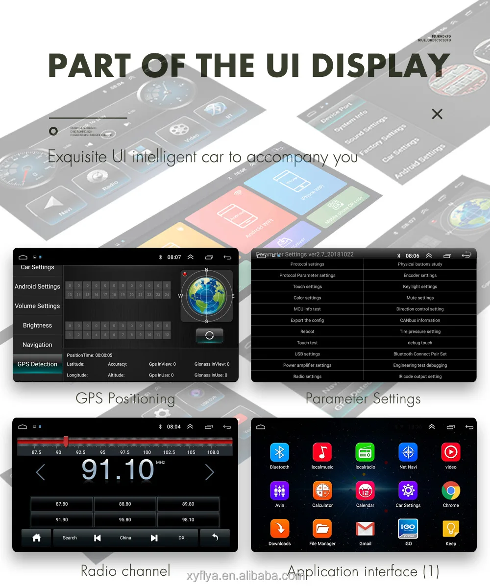 Multi-Language Android System Mobil Internet Car Stereo GPS Navigation Car DVD Player