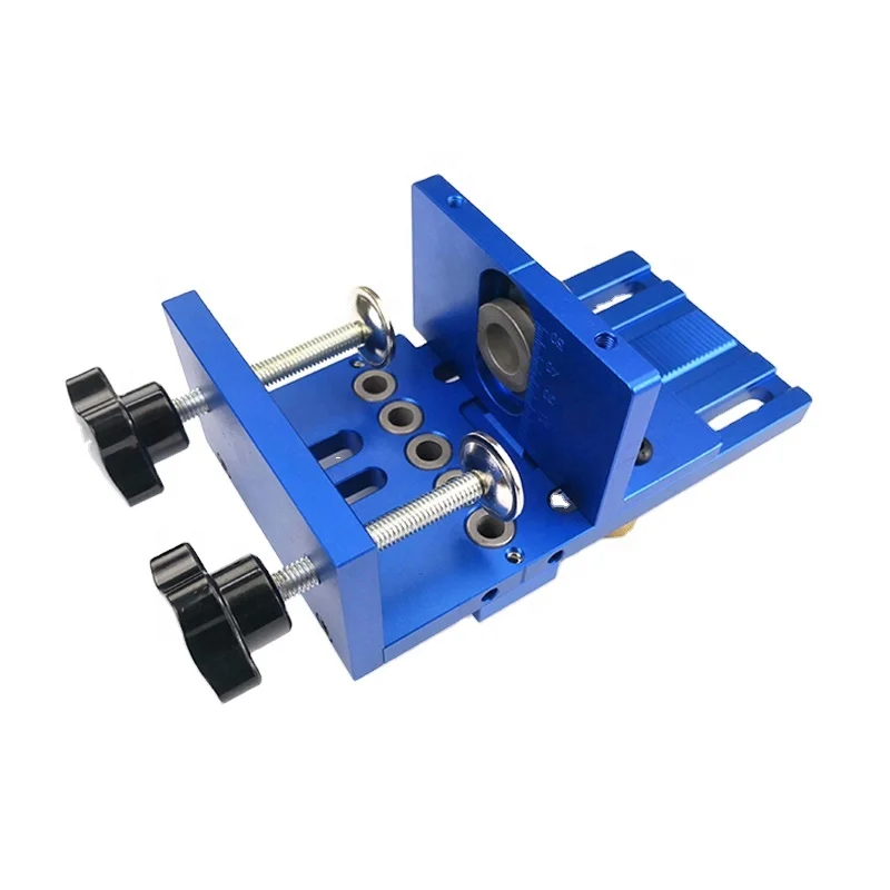 For Cabinet Furniture Assembly DIY Tools 3 in 1 Woodworking Doweling Jig Kit Pocket Hole Jig Locator Drill Guide Dowel Jig