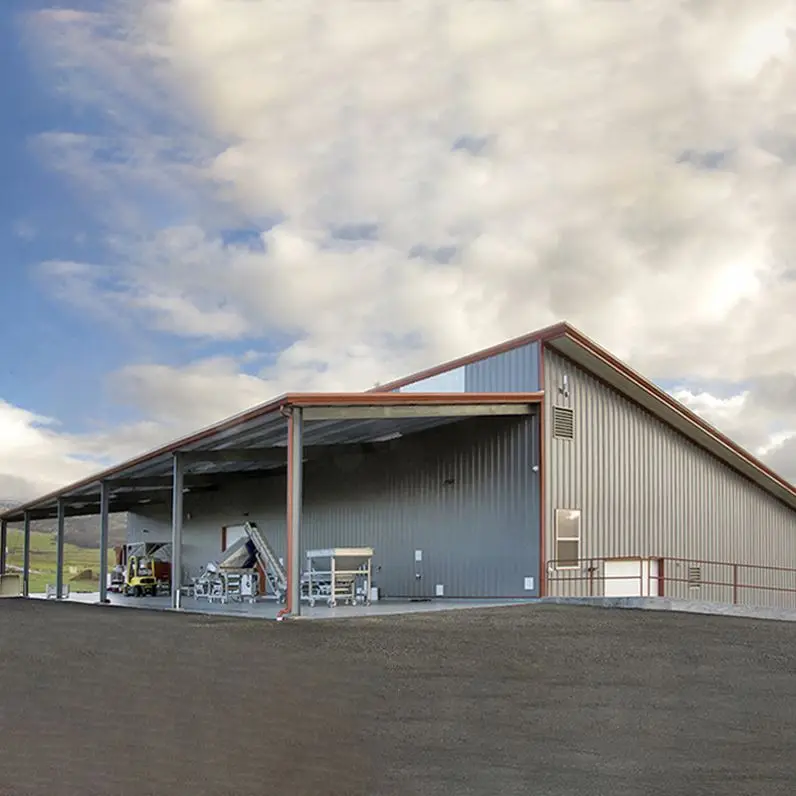 Professional Constructure Design Light Structure Prefab Prefabricated Structural Garment Factory Steel Warehouse