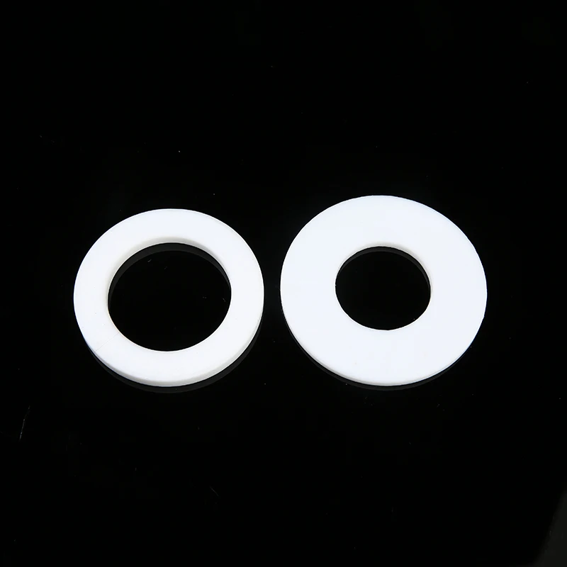 Odm/oem FF/RF white flange corrosion-resistant chemical PTFE gasket molded round spacer