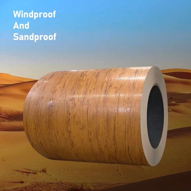 Dx51d Sgcc Cgcc Wood Grain Ppgi Ppgl Prepainted Color Coated Galvanized Steel Sheet Coil