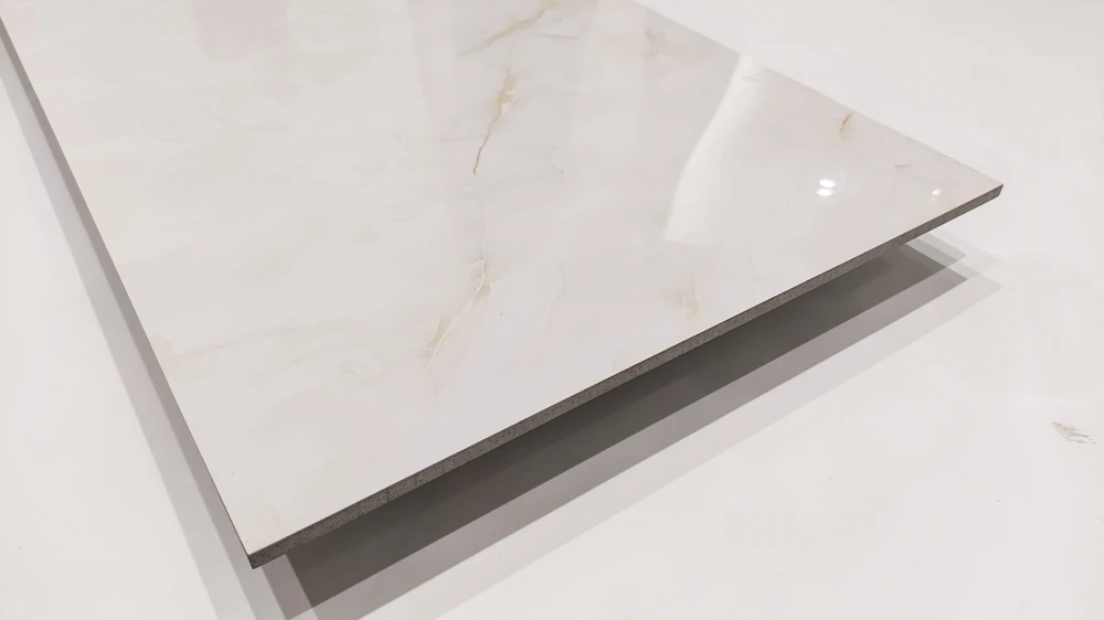 White porcelain tile wall panels