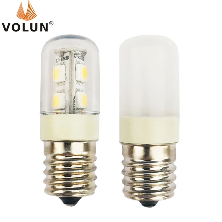 E17 bulb LED energy-saving lamp 110V220V white light warm T18S refrigerator lamp lampblack Range hood machine equipment lighting