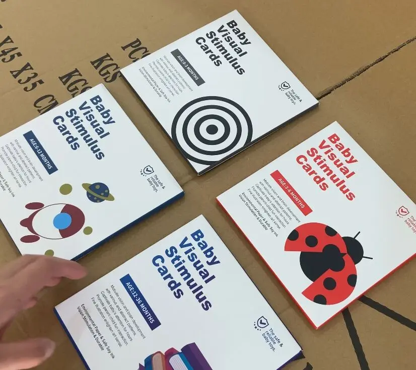 Kids Children Early Learning Card 0-36M Black And White Colorful Newborn Baby Visual Stimulus Cards