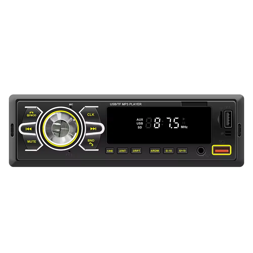 Model D3111 1 Din MP3 Player Car Radio Autoradio With Bluetooth Car Audio Stereo FM TF AUX 7 Color Automotive Multimedia For Car