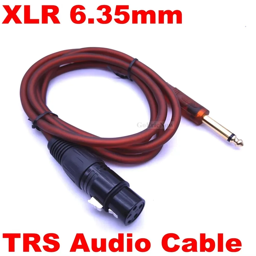 Шнур микрофона 6 35/6 5 мм-XLR 1/4 дюймов
