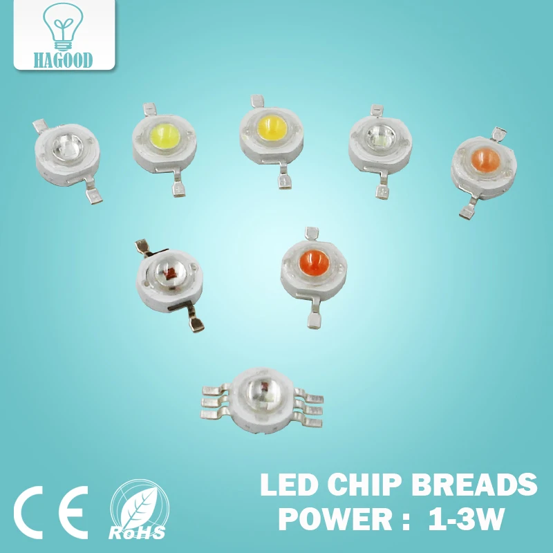 Hagood 1-3W Factory wholesale COB light source high power high display index highlight yellow light white light COB lamp beads