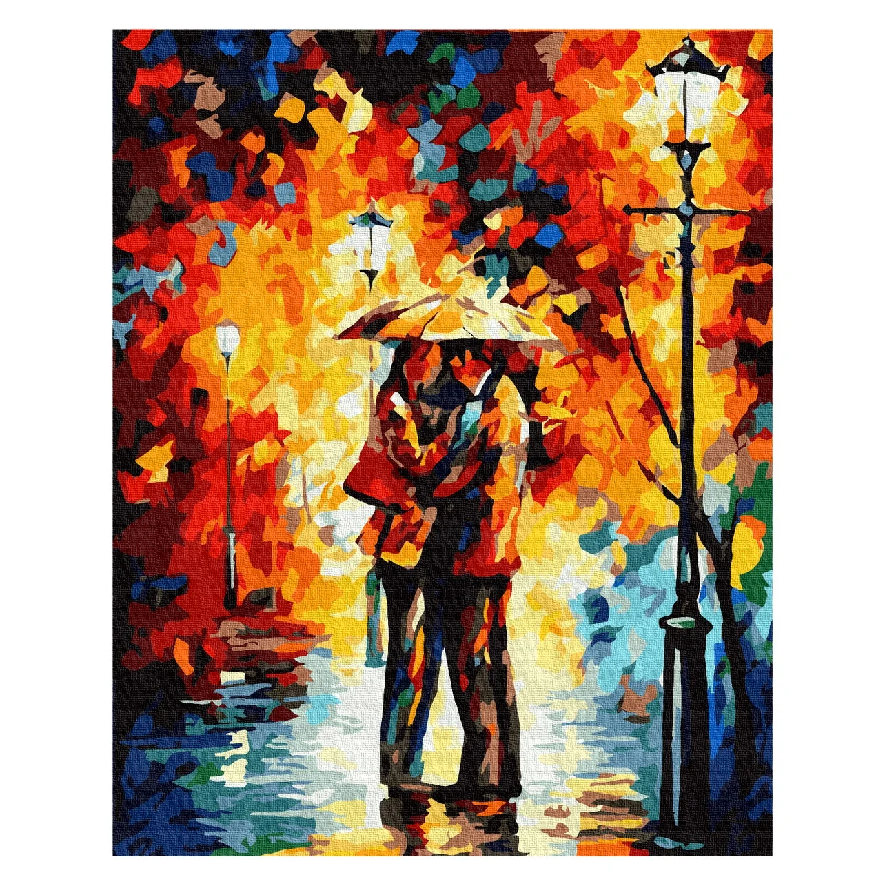Colorful decorative couples paintings unfade adult DIY painting figures scenery painting by numbers