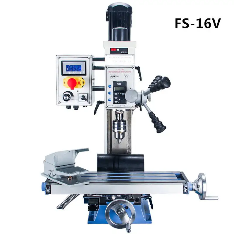 Conventional automatic variable speed digital display wood metal feed vertical milling drill