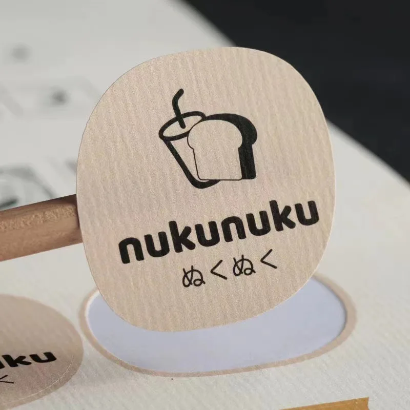 Self Adhesive Sticker Label Custom Logo Printing Golden Foil Stickers Custom Adhesive Brand Logo Sticker