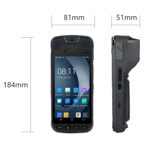 I9000s 5 дюймов Android 8 1 4G WIFI NFC Сенсорный экран ручной android pos терминал с принтером для супермаркета и магазина