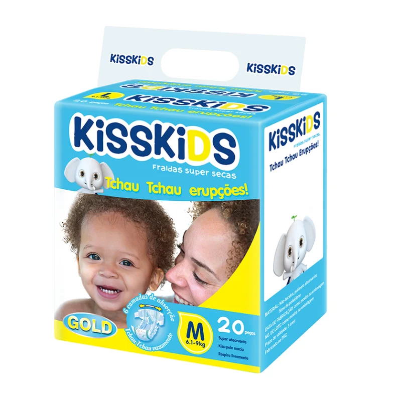 Kisskids матери выбор мягкий уход высокая впитываемость drypers Дешевые Подходит новой Африке детские подгузники