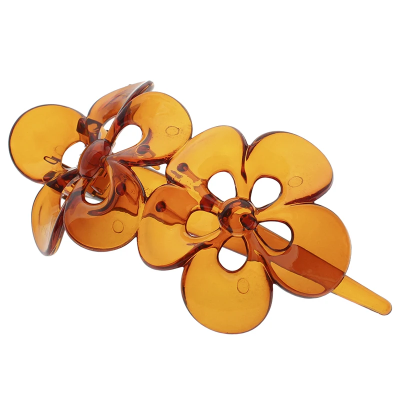 BSCI Factory Audit Flower Shape Plastic Hair Clip DIY Fashion Hair Grips