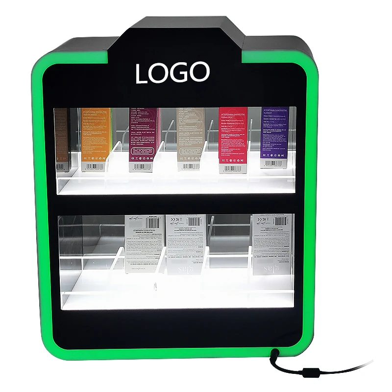 Factory Custom Acrylic Mobile Accessories Display Stand USB Flash Drive LED Display Showcase With Great Price