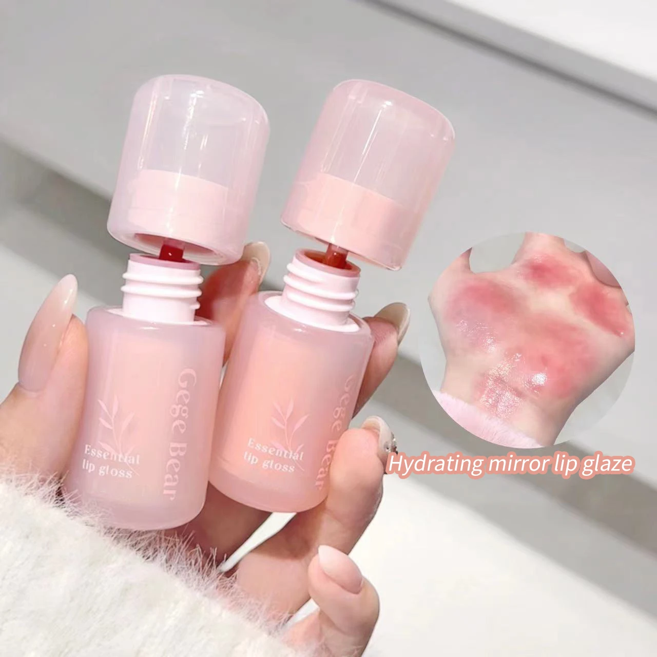 Gege Bear Wholesale Price Jelly Lip Oil Moisturizing Essence Water Mirror Surface Lip Glaze Bright And Tender Lipstick