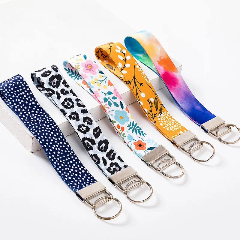 BSBH Customized Safety Durable Leather Lanyard Eco-Friendly Material For Key Car Short Strap Key Chain Wrist Lanyard