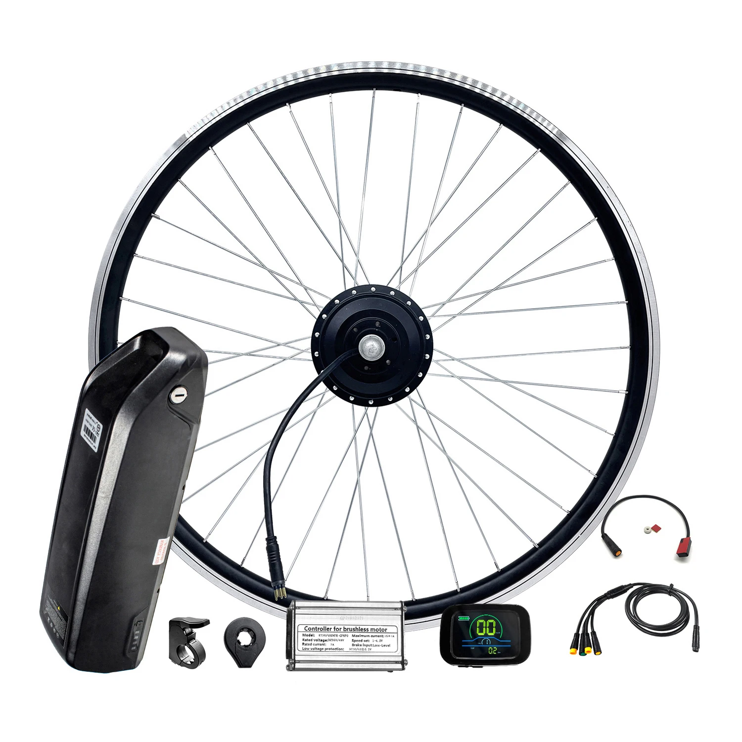 ebike conversion kit 26 inch with battery 1000-3000w rear wheel bicycle electric motor kit with battery