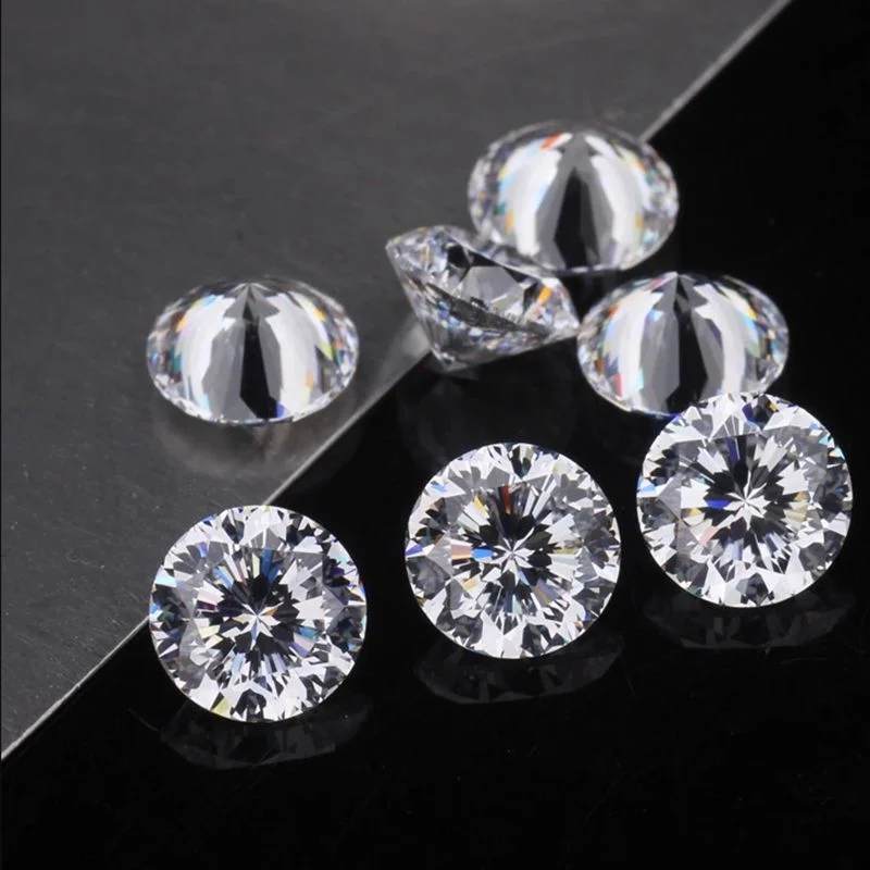 TELULA Wholesale Round 3mm 14mm VVS White D Color Color Play Fire Round Moissanite Loose Stones with GRA Certificate